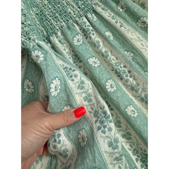 Spartina‎ 449 Saylor Resort Linen-Blend Midi Dress Pockets Size Medium - Picture 11 of 12